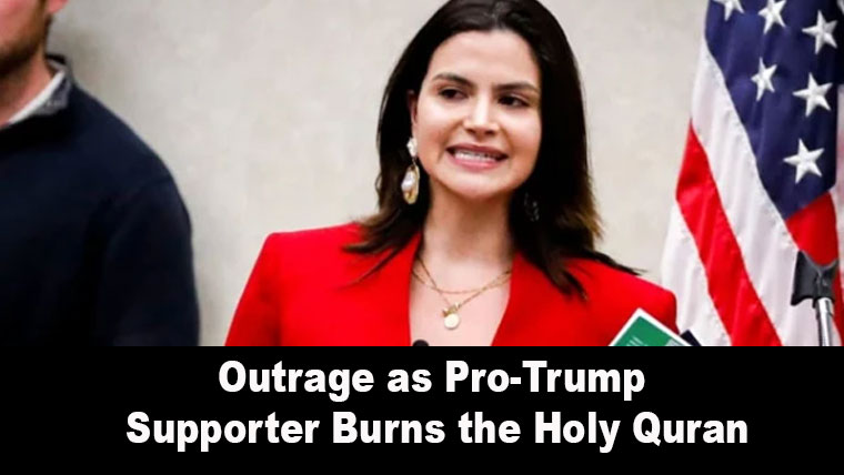 Outrage as Pro-Trump Supporter Burns the Holy Quran