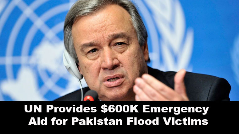 UN Provides $600K Emergency Aid for Pakistan Flood Victims