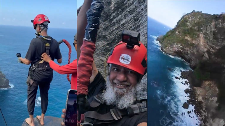 59-Year-Old Dr. Zakir Naik’s 430-Foot Bungee Jump Leaves Fans Amazed