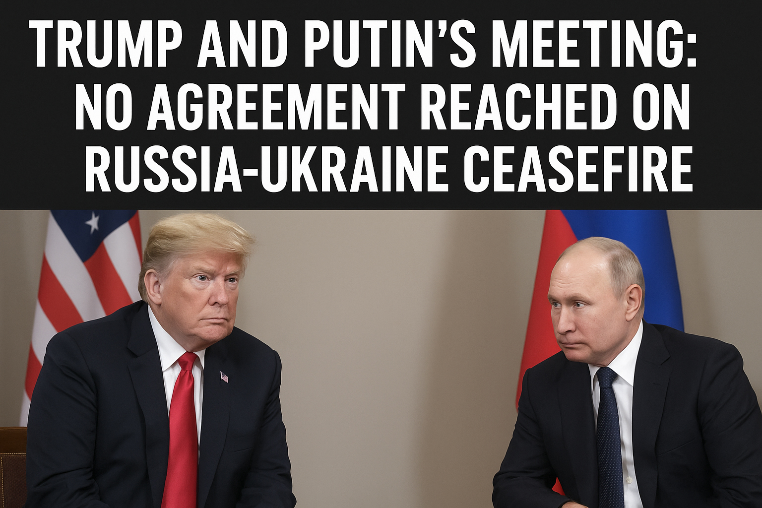 Trump and Putin’s Meeting: No Agreement Reached on Russia-Ukraine Ceasefire