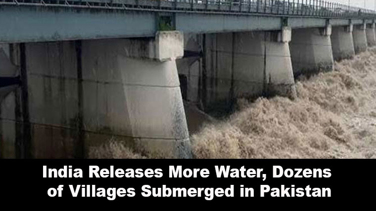 India’s Water Release Triggers Severe Flood in River Chenab, Punjab Villages Submerged